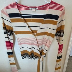 Billabong, wrap sweater shirt. Worn twice.